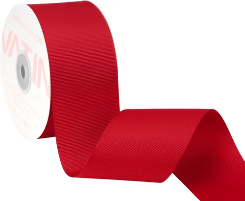 Miniatura 49 de Vatin - Rollo de cinta de grogrén, rollos de 25-50 yardas, perfecto para decoración de bodas, coronas, baby showers, envolturas de paquete de regalo