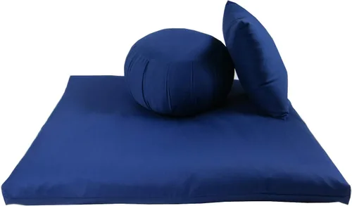 Miniatura 2 de Kapok Zafu, Zabuton and Support Juego de cojines de meditación (3 piezas)
