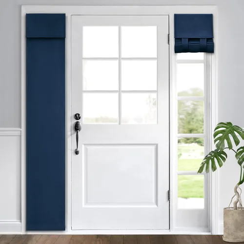 Miniatura 54 de HOMEIDEAS Cortinas Opacas para Aula para Puerta Principal, Cubierta de Ventana de Puerta de Aula, Persianas de Privacidad con Aislamiento Térmico