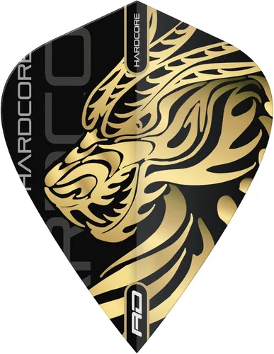 Miniatura 4 de RED DRAGON Jonny Clayton Hardcore Gold Dragon Kite Vuelos – 3 juegos por paquete (9 vuelos de dardos en total)