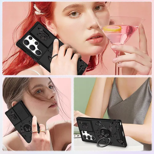 Miniatura 6 de Funermei para Samsung Galaxy S22 Ultra Funda - Funda de Teléfono con Mariposas Lindas para Mujeres y Chicas, Bonita y Kawaii, Diseño de Mariposa