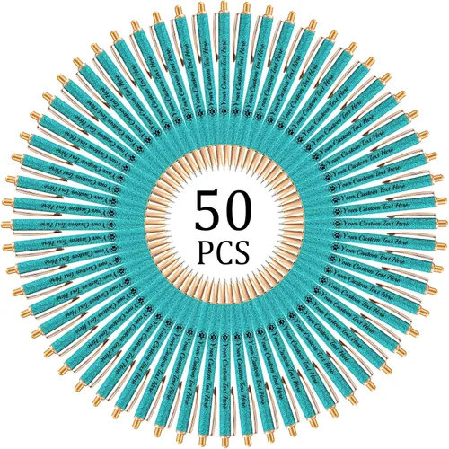 Miniatura 16 de Hasta 100 bolígrafos personalizados con nombre a granel, bolígrafo con purpurina de impresión personalizada, grabado gratis, texto con logotipo