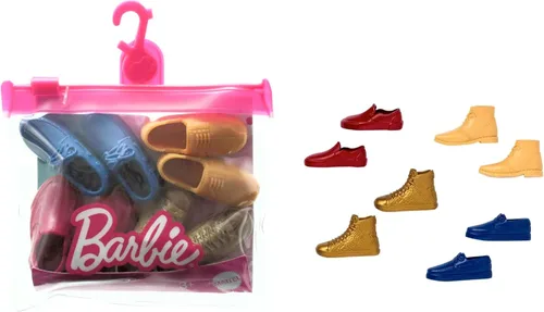 Miniatura 2 de Barbie Paquete de accesorios de zapatos Ken – 9 pares de zapatos de muñeca por juego, 5 4 Ken, a partir de 3 años (paquete de 2)