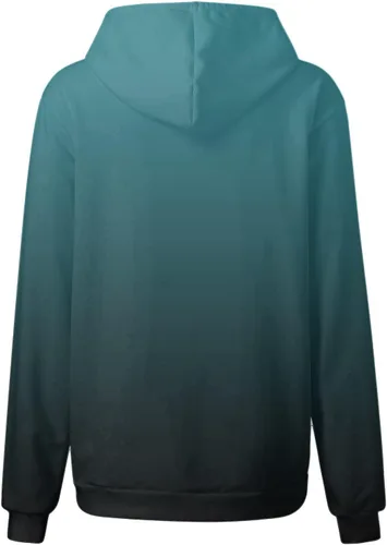 Miniatura 24 de Ceboyel Sudaderas de gran tamaño para mujer, teñido anudado, manga larga, sudaderas con capucha, ajuste holgado, ropa de moda para adolescentes