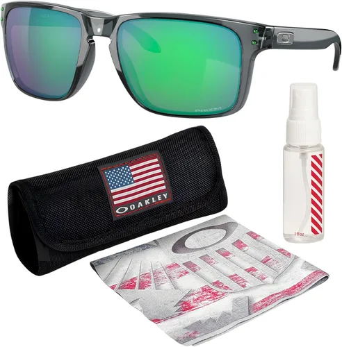 Miniatura 21 de Oakley HOLBROOK XL OO9417 Square Shape Sunglasses With Official Eyewear Kit Marco de acero Lente polarizada negra Prizm
