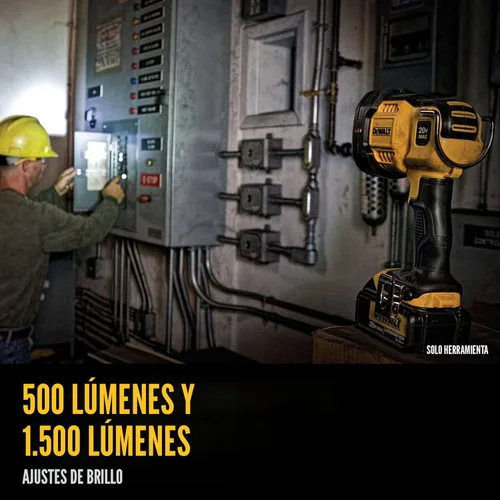 Miniatura 5 de DEWALT Luz de trabajo LED máxima 20V, cabeza pivotante (DCL043)