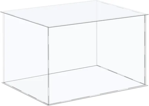 Miniatura 7 de MECCANIXITY Vitrina de acrílico Caja de plástico Caja de almacenamiento de cubo transparente Ensamble escaparate de 14.1 x 12.2 x 10.2 pulgadas