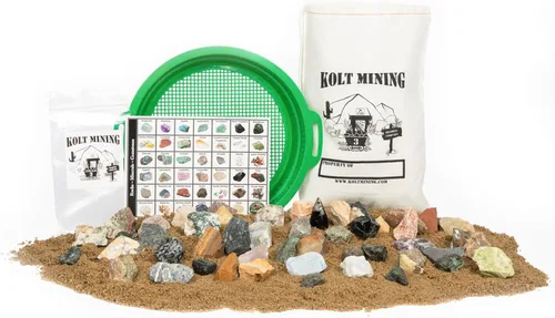 Miniatura 7 de Kit de excavación de actividades - Mother Lode incluye fósiles, puntas de flecha, dientes de tiburón, excavar cristales reales, rocas, minerales