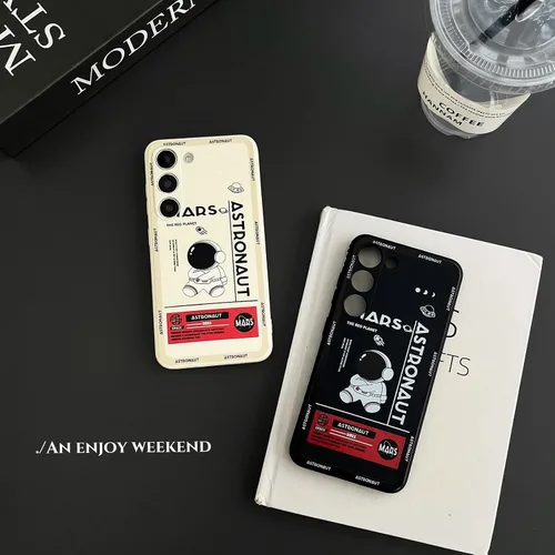 Miniatura 63 de Yonds Queen para Samsung Galaxy S21 Funda Linda, Diseño de Astronauta de Dibujos Animados, Espacio, Luna, Cohete, Elegante Cubierta Amortiguadora