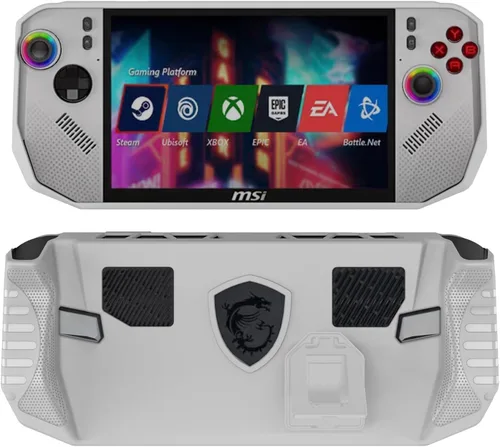 Miniatura 8 de Funda para MSI Claw 8 AI+ Polar Tempest Edition, TPU Soft Grip Funda protectora con soporte para MSI Claw 8 AI+ Polar Tempest A2VM PC portátil Negro