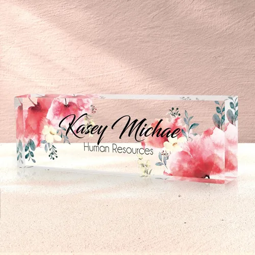 Miniatura 43 de Placa de Nombre Personalizada, Decoración de Oficina Personalizada - Accesorio de Escritorio de Acrílico, Regalos de Oficina para Empleados