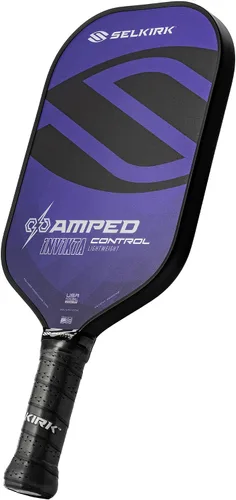 Miniatura 17 de Selkirk Sport Amped Control Pickleball Paddle Precision & Control Fiberglass Pickleball Paddles 16mm X5 Core Made in USA Gris Ligero