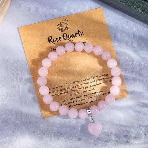 Miniatura 2 de MAIBAOTA Pulsera de ansiedad para aliviar el estrés, pulseras curativas naturales para mujeres y hombres, pulsera de cuentas de piedras preciosas