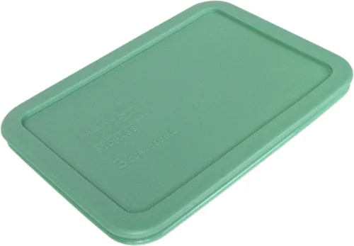 Miniatura 2 de Pyrex 7210-PC - Tapa de repuesto para almacenamiento de alimentos de 3 tazas, color verde claro (paquete de 4), fabricada en Estados Unidos