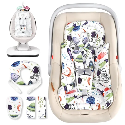 Inserto de asiento de automóvil infantil con cojín extraíble para bebé, inserto reversible para asiento de automóvil recién nacido para soporte de