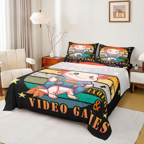 Miniatura 2 de Erosebridal Highland Cow - Juego de sábanas de tamaño individual con diseño de rosas para niños, niñas, adolescentes, adultos, animales salvajes