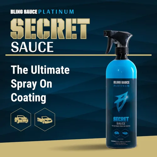 Miniatura 3 de Bling Sauce Platinum: Salsa Secreta, Recubrimiento Cerámico de Alta Gama (Si02) más Protección de Superficie con Acabado de Alto Brillo, 24 oz