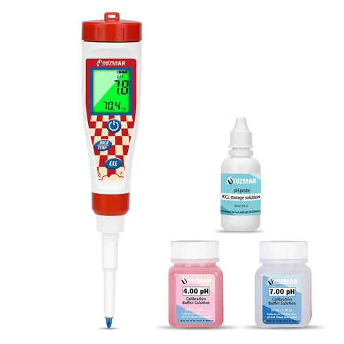 Miniatura 7 de UIUZMAR Medidor de pH inteligente para alimentos Kit de prueba de pH para masa madre y masa de pan Sensor de lanza profesional Probador de alimentos