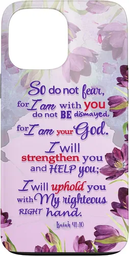 Miniatura 24 de So Do Not Fear for I 'm with You Isaías 41:10 - Funda cristiana para iPhone 17