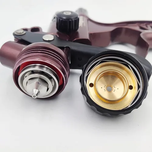 Miniatura 4 de HVLP 6800B pistola pulverizadora 0.051 in sin taza de lavado y adaptador herramienta de pintura spayer coche pistola de pintura de aire aerógrafo