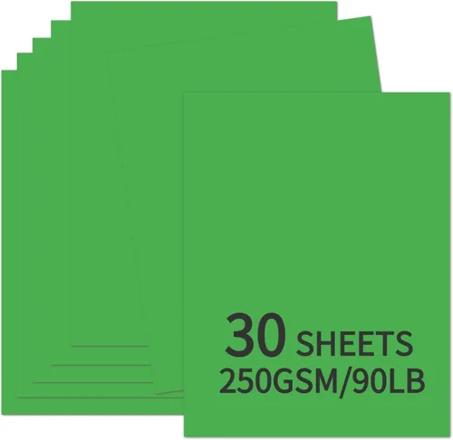 Miniatura 11 de 30 hojas de cartulina negra de 8.5 x 11 pulgadas, 250 gsm/90 libras, papel de cartulina grueso y suave, perfecto para invitaciones, menús, tarjetas