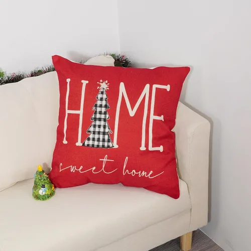 Miniatura 3 de TAJWE Juego de 2 fundas de almohada de Navidad de 18 x 18 pulgadas, fundas de almohada lumbar de invierno para sofá, decoración del hogar