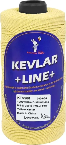 Miniatura 8 de emmakites 70~2000 libras Kevlar Kite cuerda de papalote trenzada / enrollado para volar papalotes, actividades al aire libre, pesca con cuerda.