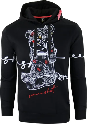 Miniatura 33 de SCREENSHOT Sudadera urbana de forro polar para hombre, diseño de dibujos animados de animación, parche bordado de gel