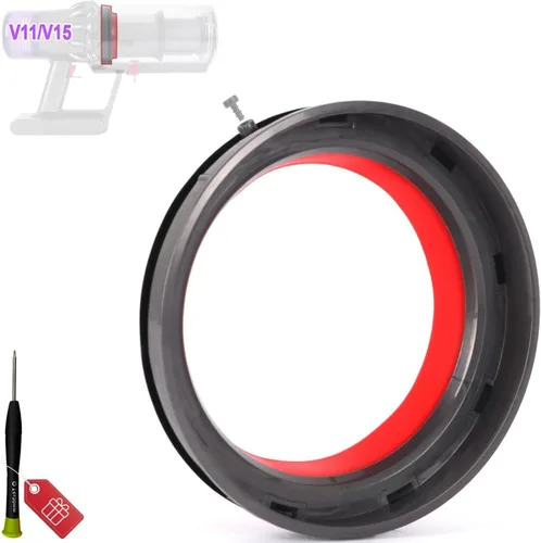 Anillo de sellado fijo mejorado compatible con Dyson V11 V15 SV14 SV15 SV15 SV22 Aspiradora Cubo de polvo / Piezas de repuesto para taza de