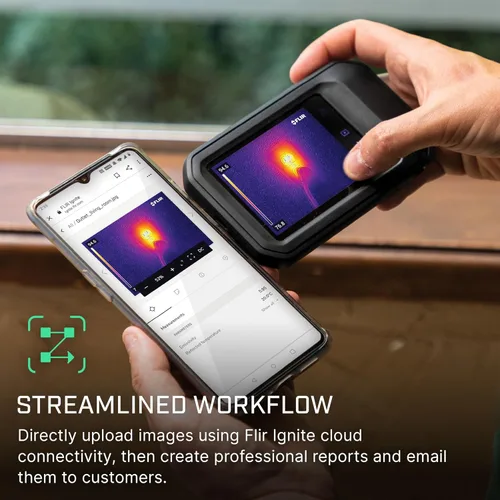 Miniatura 5 de FLIR C3-X Cámara de imágenes térmicas compacta con Wifi: Imágenes infrarrojas de alta resolución para inspección, aplicaciones eléctricas/mecánicas