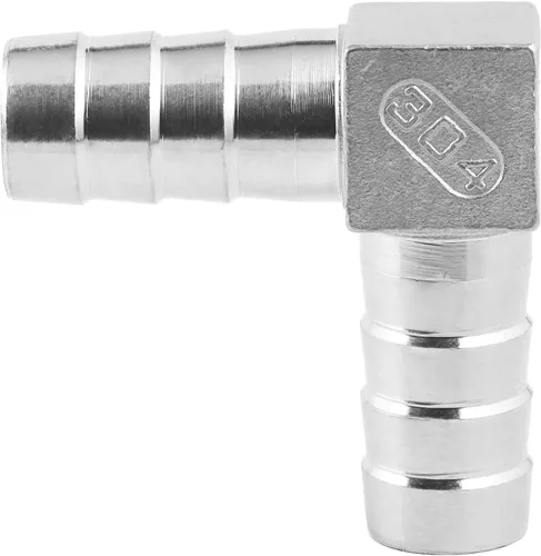 Miniatura 4 de Acero inoxidable 1" manguera Codo de púas 90 grados L Ángulo recto de púas de montaje de agua Combustible Aire