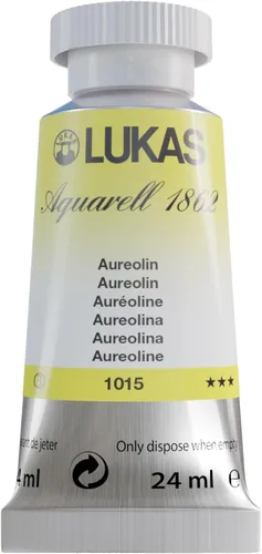 Miniatura 35 de Lukas 1862 Aquarell Artists' - Tubos de acuarela para artistas, color cian (primario), 0.8 fl oz, pintura de acuarela vibrante de grado profesional