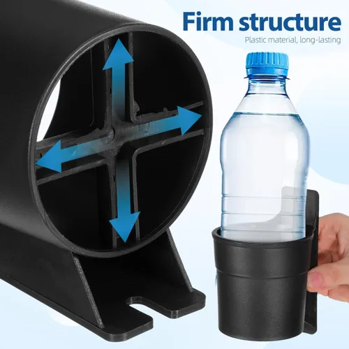 Miniatura 3 de WOONEKY Portavasos al aire libre para sillas de cine y sillas de ruedas, portabotellas, portátil, soporte para botellas de leche para bebés