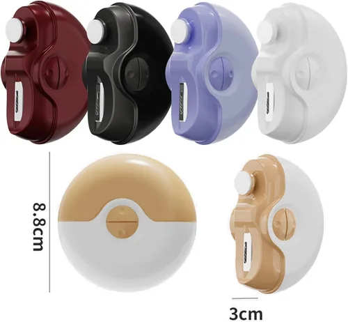 Miniatura 2 de Cortaúñas eléctrico, kit de lima de uñas eléctrico inalámbrico recargable por USB 2 en 1, cortaúñas automático, 2 velocidades, juego profesional