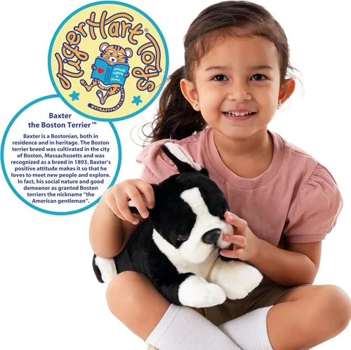 Miniatura 2 de TigerHart Baxter The Boston Terrier - Perro de peluche de 12 pulgadas