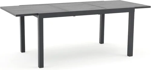 Miniatura 9 de Soleil Jardin Mesa de comedor extensible de aluminio para patio, de 35 a 71 pulgadas, mesa rectangular ajustable para interiores y exteriores