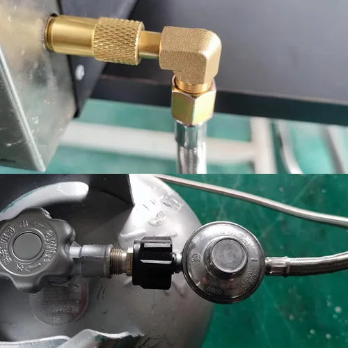 Miniatura 5 de MENSI Pozo de fuego de gas propano de 6 pies, parrilla para barbacoa, estufa de campamento, calentador QCC de baja presión máxima 1/2PSI regulador
