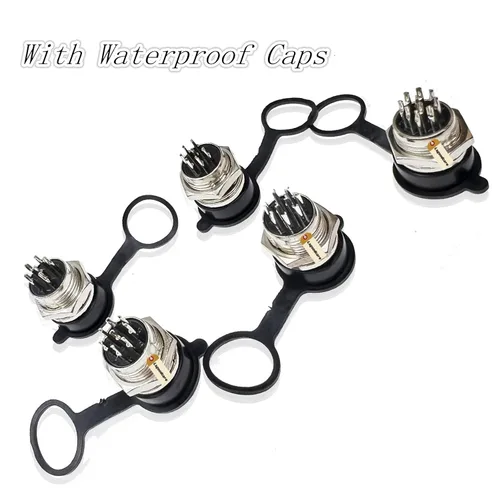 Miniatura 4 de Lsgoodcare Kit de surtido de 48 piezas, conector de cable de aviación macho hembra de 6 pines, 7 pines, 8 pines, 9 pines, 10 pines, rosca de 16 mm