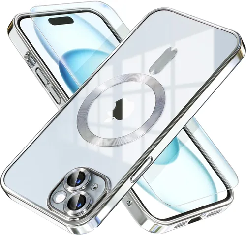 Miniatura 101 de Misea Funda magnética para iPhone 14 compatible con MagSafe [nunca amarillenta] [protección contra caídas de grado militar] protector completo