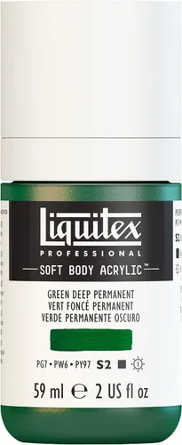 Miniatura 31 de Liquitex Professional Soft Body - Pintura acrílica, botella de 2 onzas (59 ml), blanco titanio Titanio Blanco