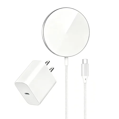 Miniatura 10 de [Certificado MFi de Apple] Cargador magnético inalámbrico para iPhone, cargador Magsafe, almohadilla de carga rápida de teléfono de 6 pies y 15 W