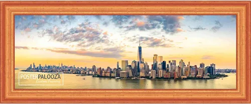 Miniatura 3 de Poster Palooza 4x10 Traditional Gold Complete Wood Picture Frame with UV Acrylic Plexiglass, Foam Board Backing & Hardware Included - 4x10 Inch Frame