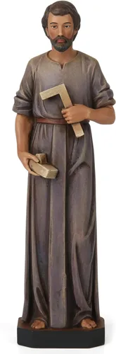 BC - Estatua católica de San José del trabajador, figura de San José de 6 pulgadas de alto, guía y protección para familiares y viajeros, regalos