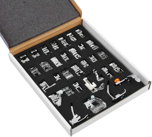 Miniatura 8 de Juego de pies de presión de dobladillo enrollado de 3 tamaños, 1/2 pulgadas, 3/4 pulgadas, 1 pulgada, pies prensatelas de dobladillo compatibles