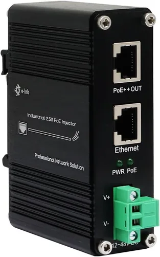 Miniatura 10 de E-link Inyector industrial Gigabit PoE++ 48V DC PoE++ 95W hasta 328.1 ft Salida Montaje en carril DIN endurecido Adaptador PoE de alta potencia