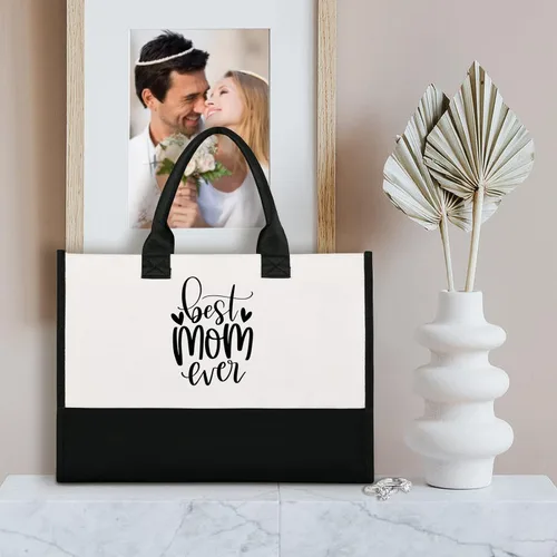 Miniatura 7 de Lamyba Bolsa de mano para novia con bolsa de maquillaje, regalos para compromisodespedida de solterafiesta de boda en blanco y negro