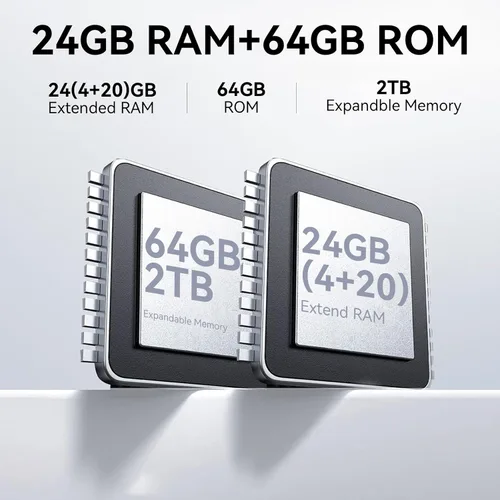 Miniatura 4 de Tablet Android 16 actualizada 2026 de 10.1 pulgadas, procesador Octa-Core, 24 GB de RAM 64 GB ROM 2 TB expandible, pantalla táctil HD de 1280 x 800
