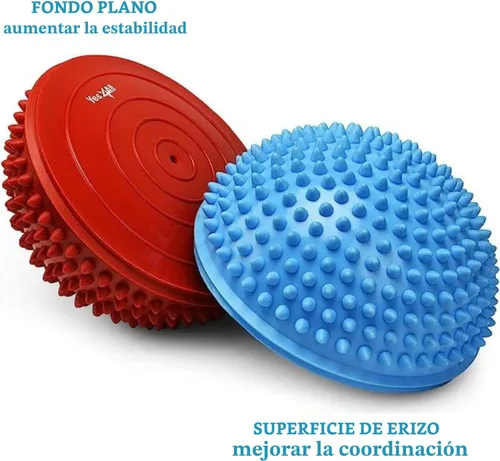 Miniatura 3 de Yes4All Hedgehog Balance Pods for Exercise, Core Body Balancing, Balance Pods for Youth & Adults with Hand Pump - Set of 5