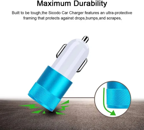 Miniatura 3 de Cargador de coche, Sicodo 3.4A, paquete de 2 cargadores de puerto inteligente USB compatibles con iPhone 17 16 15 14 13 12 SE X 11 Pro, Pro Max