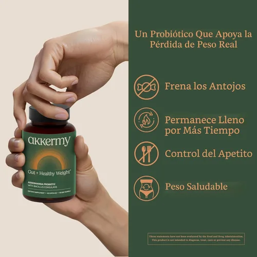 Miniatura 6 de Akkermansia Probiótico para el control del apetito y el antojo Aumenta el GLP-1 y aumenta el peso saludable Suministro para 60 días Fabricado